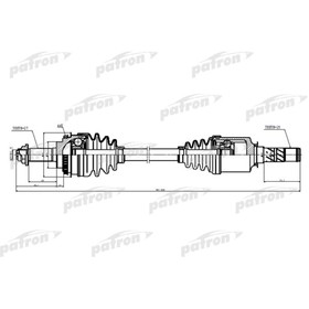 Полуось Patron PDS5528 3181557