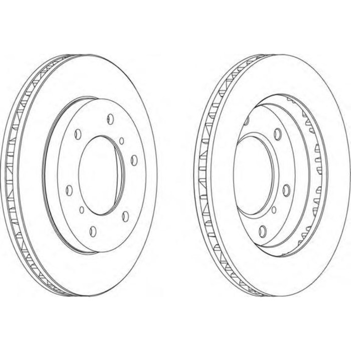 Диск тормозной FERODO DDF1384