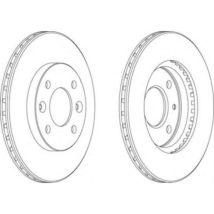 Диск тормозной FERODO DDF158