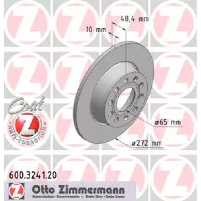 Диск тормозной ZIMMERMANN 600.3241.20