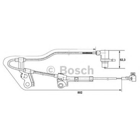Датчик АБС  Bosch 0265006676 3199409