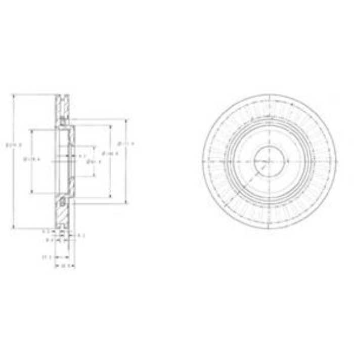 Диск тормозной DELPHI BG3620