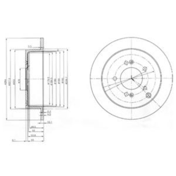 Диск тормозной DELPHI BG3680