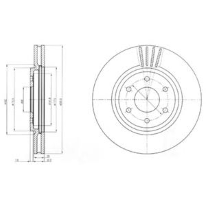 Диск тормозной DELPHI BG4205