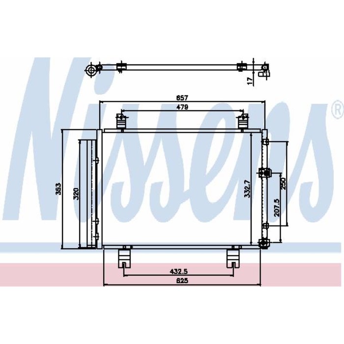 Радиатор кондиционера NISSENS 94950