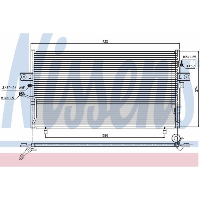 Радиатор кондиционера NISSENS 94946