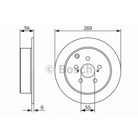 Диск тормозной  Bosch 0986479658 3199579