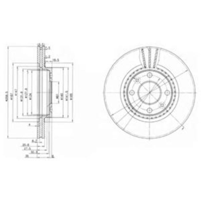 Диск тормозной DELPHI BG2625