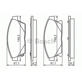Колодки тормозные  Bosch 0986494434 3199626