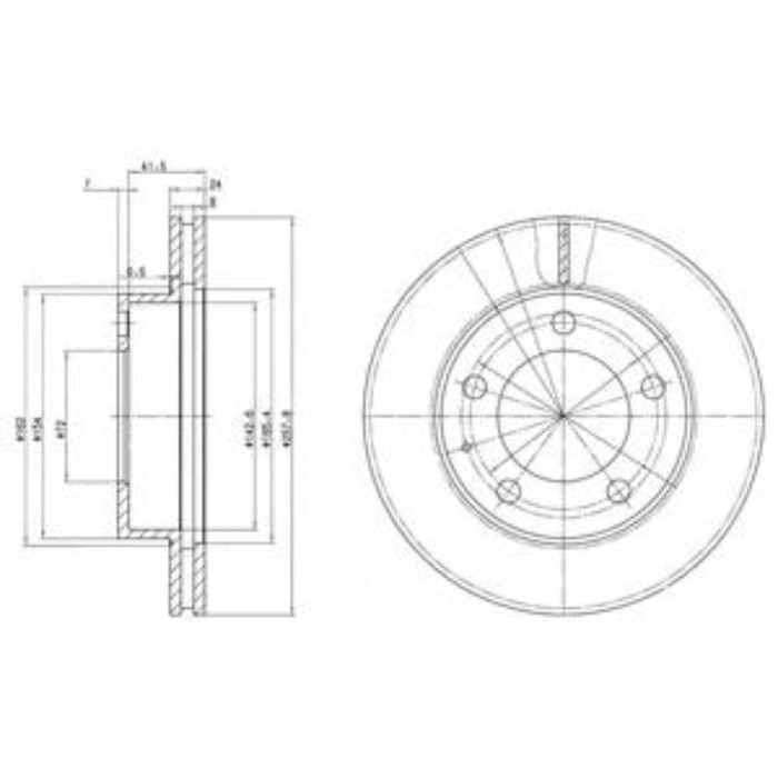 Диск тормозной DELPHI BG2779