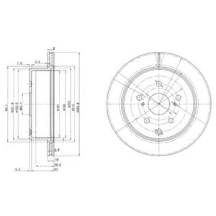 Диск тормозной DELPHI BG3166