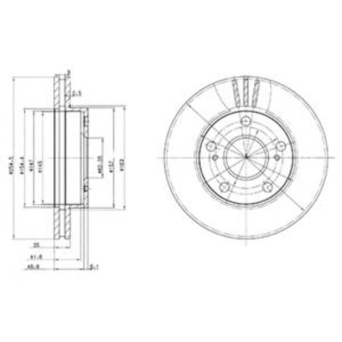 Диск тормозной DELPHI BG3172