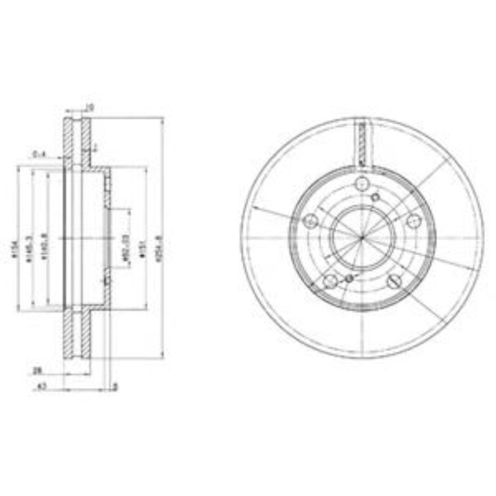 Диск тормозной DELPHI BG3177