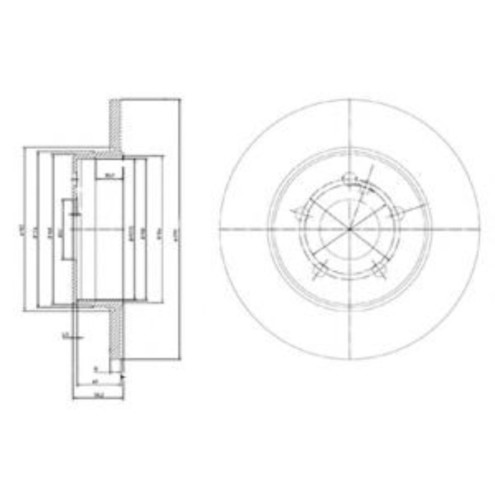 Диск тормозной DELPHI BG3208