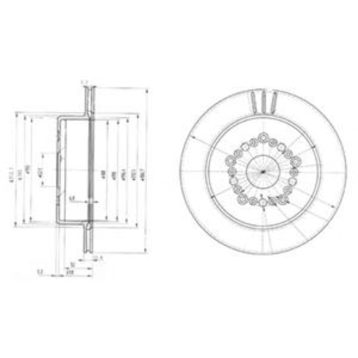 Диск тормозной DELPHI BG3230