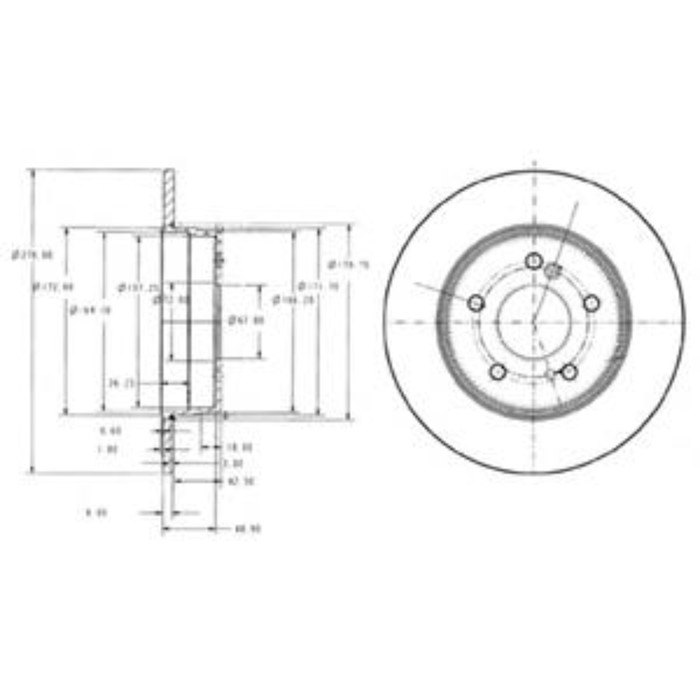 Диск тормозной DELPHI BG3326