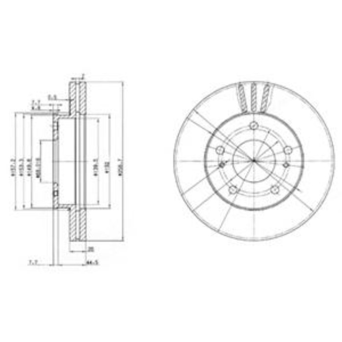 Диск тормозной DELPHI BG3127