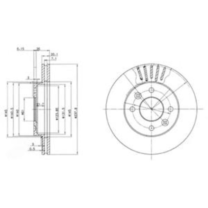 Диск тормозной DELPHI BG2282