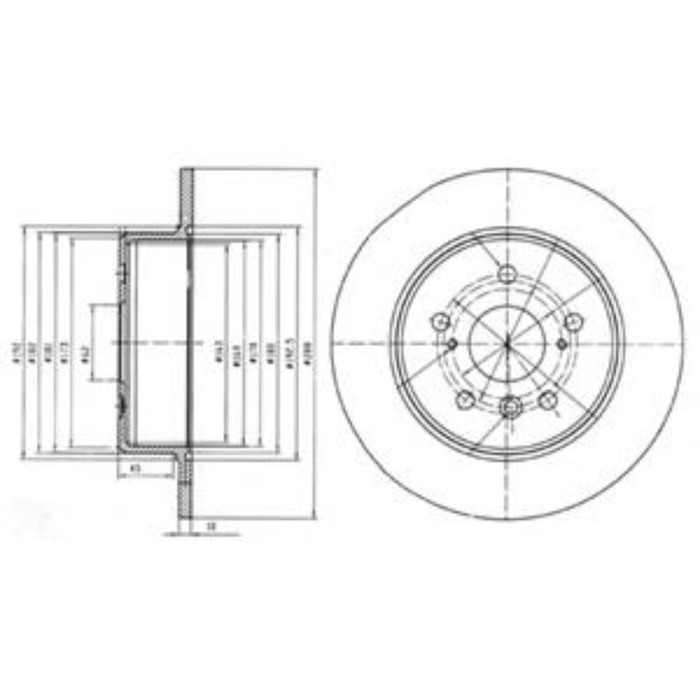 Диск тормозной DELPHI BG4156