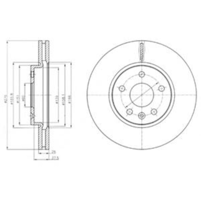 Диск тормозной DELPHI BG4191