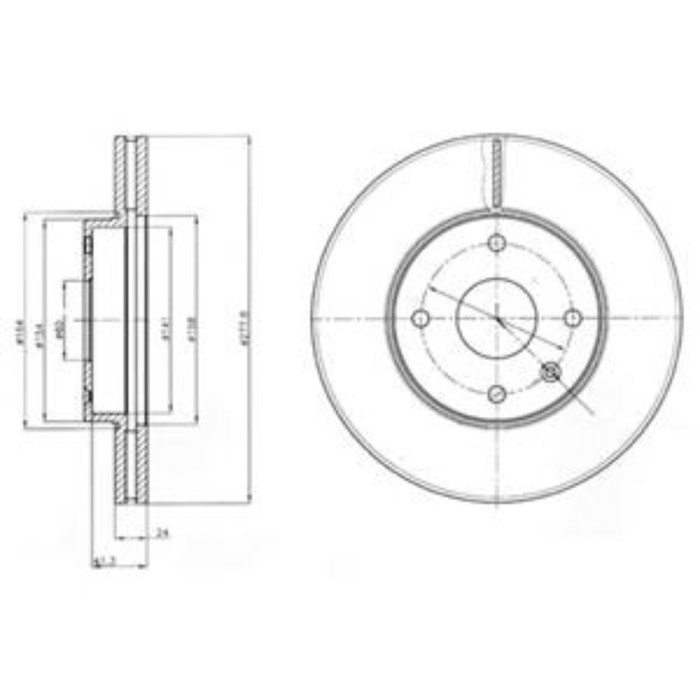 Диск тормозной DELPHI BG4193