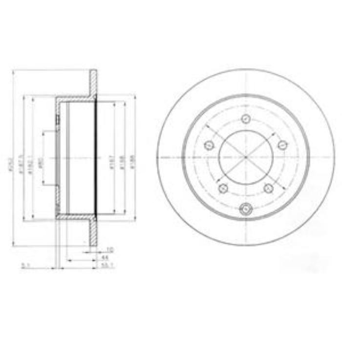 Диск тормозной DELPHI BG4198