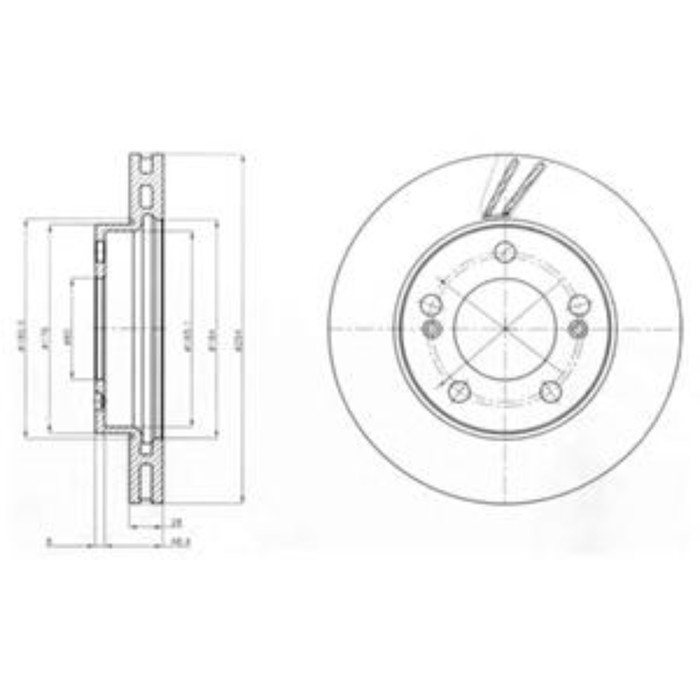 Диск тормозной DELPHI BG4206