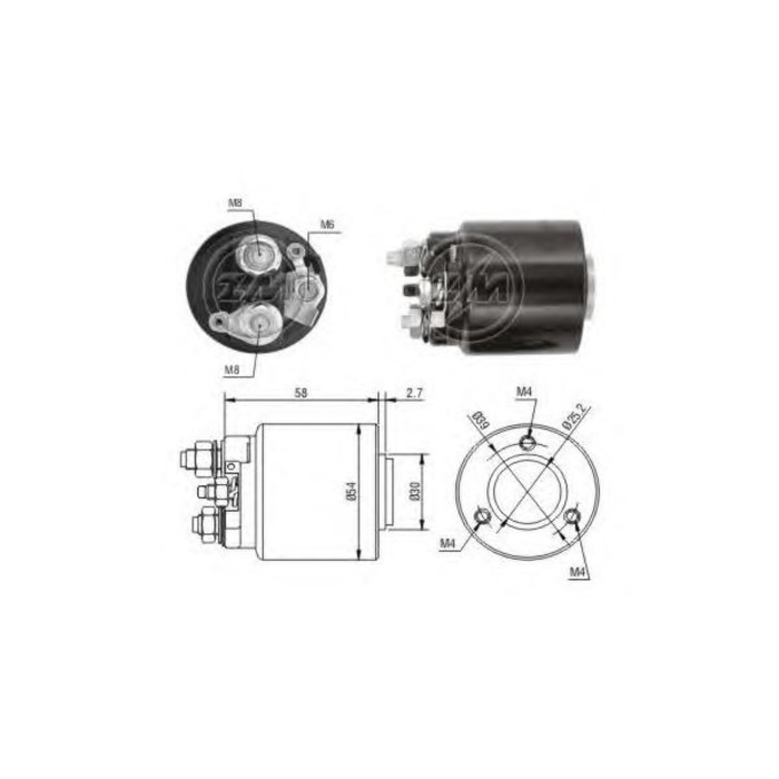 Реле втягивающее ZM ZM-591