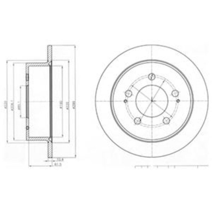 Диск тормозной DELPHI BG4220