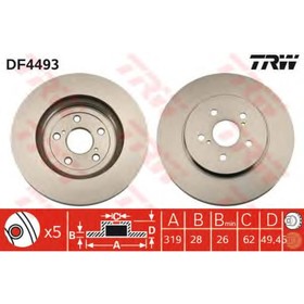 Диск тормозной TRW DF4493 3208147