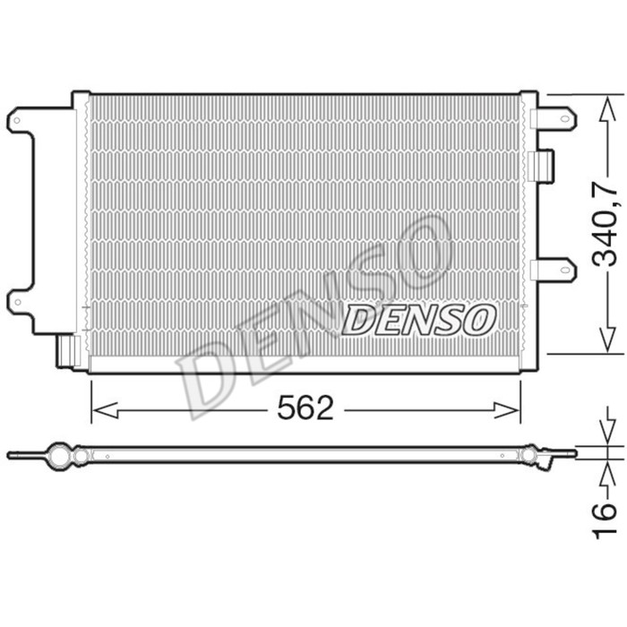 Радиатор кондиционера Denso DCN12003