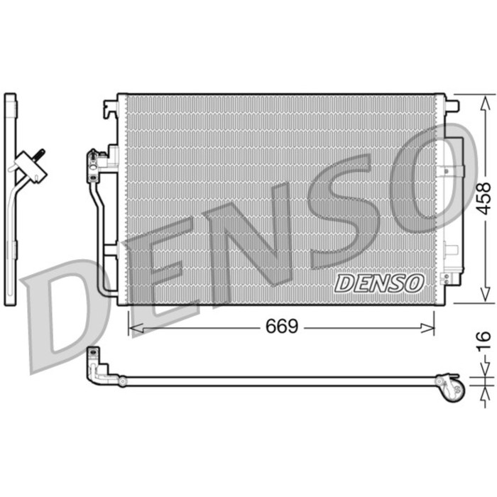 Радиатор кондиционера Denso DCN17056