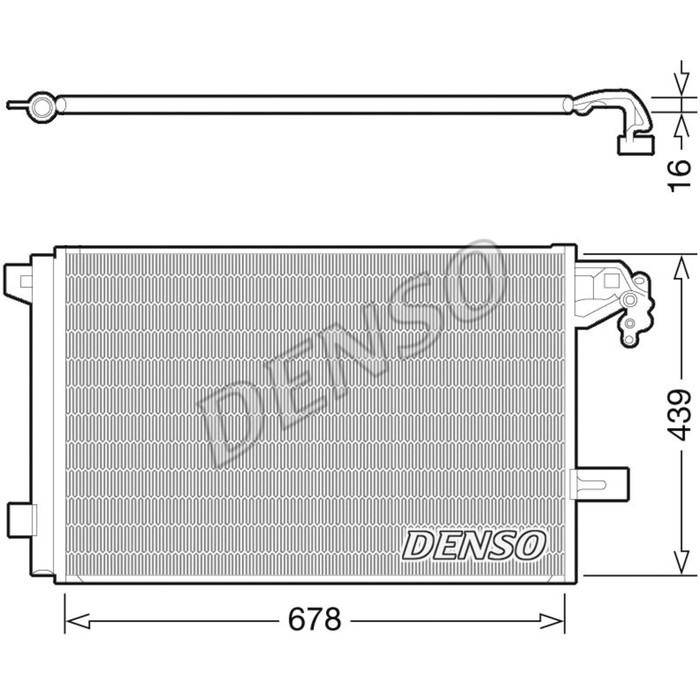 Радиатор кондиционера Denso DCN32063