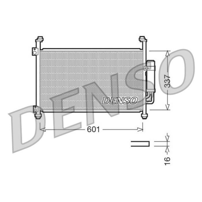 Радиатор кондиционера Denso DCN40007