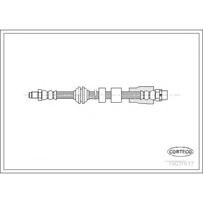 Шланг тормозной  CORTECO 19031637