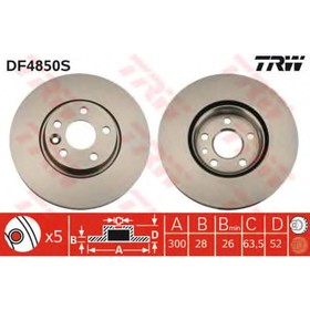 Диск тормозной TRW DF4850S 3208236