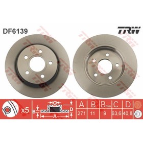 Диск тормозной TRW DF6139 3208237