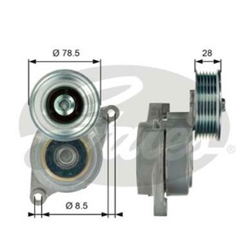Ролик приводного ремня Gates T39103 3206516