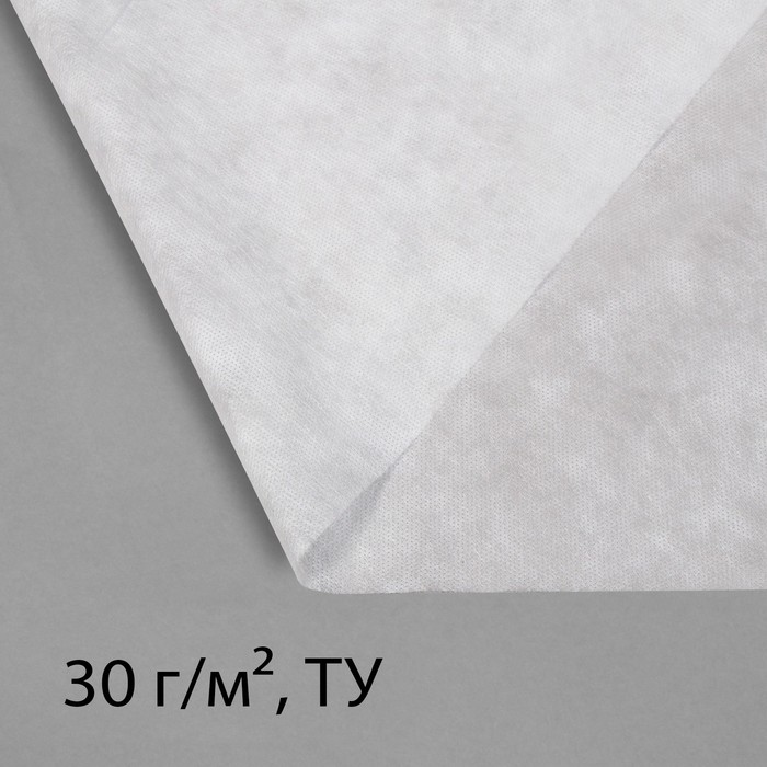 Материал укрывной, 5 × 1,6 м, плотность 30 г/м², с УФ-стабилизатором, белый, Greengo, Эконом 20% - фото 469652
