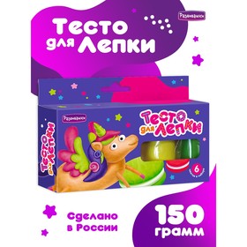 Тесто для лепки в коробке, 6 цветов, 150 г в Донецке