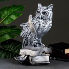 Копилка "Сова с пером" серебро 45см Копилка "Сова с пером" серебро 45см