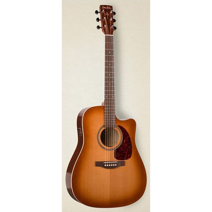 Электроакустическая гитара Simon &amp; Patrick 033775 CWGT Vintage Burst Cedar QIT  с чехлом