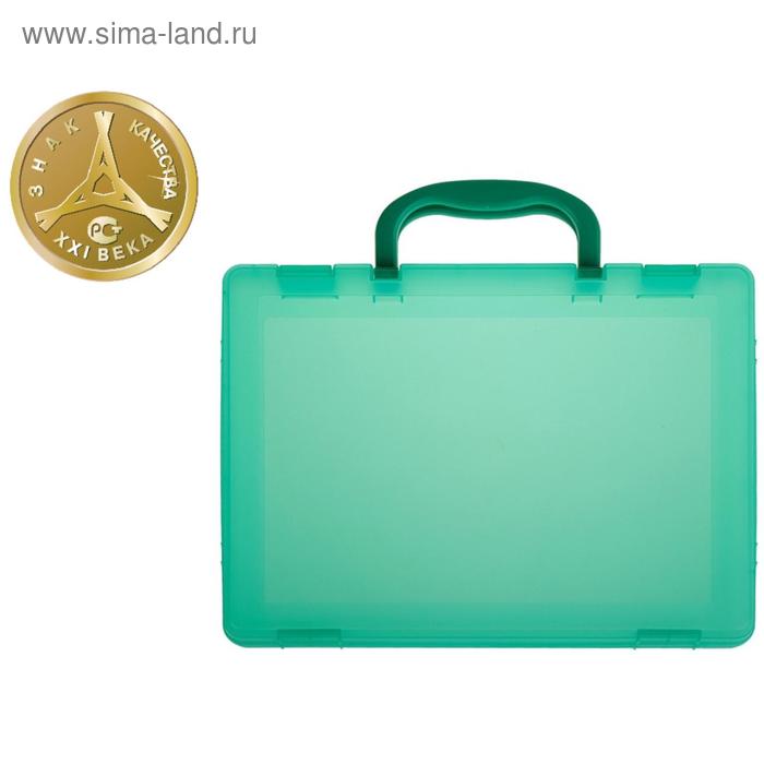 Портфель-кейс А4, тонированный зеленый (КС18) - Купить по цене от 169. ...