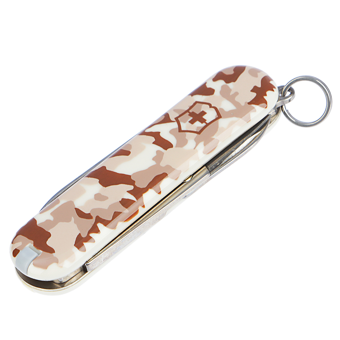 Нож-брелок VICTORINOX Classic SD &quot;Desert Camouflage&quot; 0.6223.941, 58 мм, 7 функций