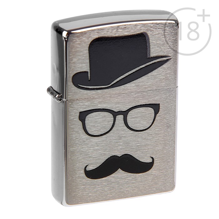 Зажигалка ZIPPO 28648 Classic с покрытием Brushed Chrome