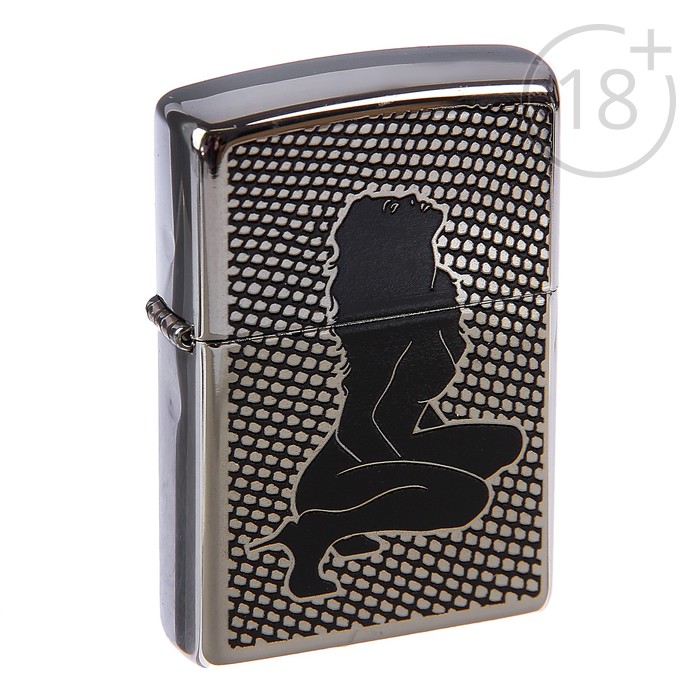 Зажигалка ZIPPO 250 Fishnet Classic с покрытием High Polish Chrome