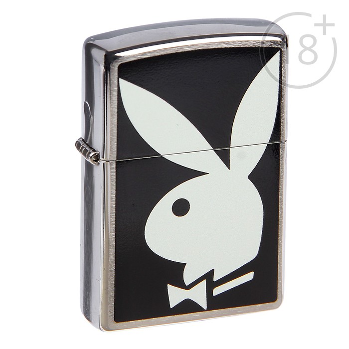 Зажигалка ZIPPO 28269 Playboy с покрытием Brushed Chrome