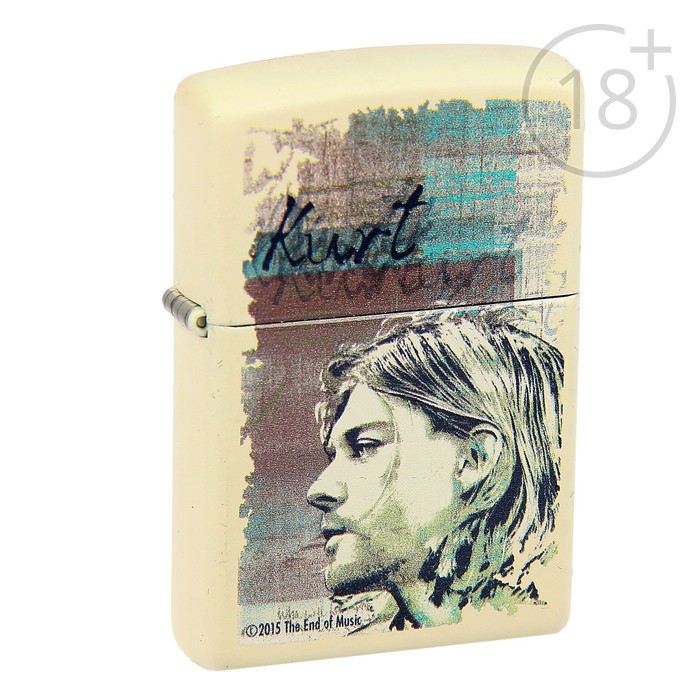 Зажигалка ZIPPO 29051 Kurt Cobain с покрытием Cream Matte