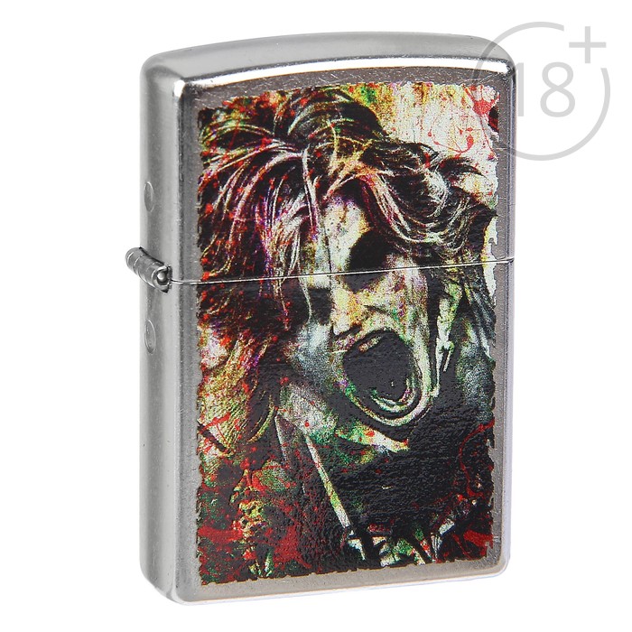 Зажигалка ZIPPO 28876 Classic с покрытием Street Chrome