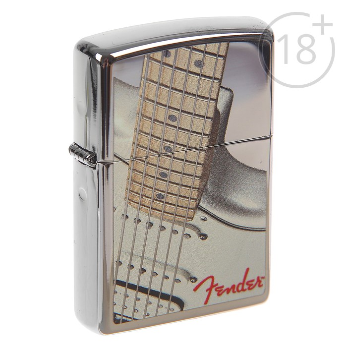 Зажигалка ZIPPO 28845 Fender с покрытием High Polish Chrome